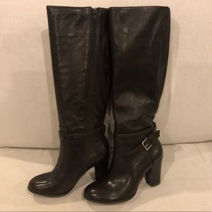 NIB Marc Fisher Kessler Black Leather Boots